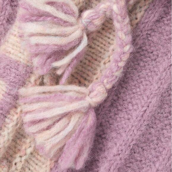 LoveShackFancy Landana Knit Joggers in Muscat Grape Size S NWT - Picture 6 of 14